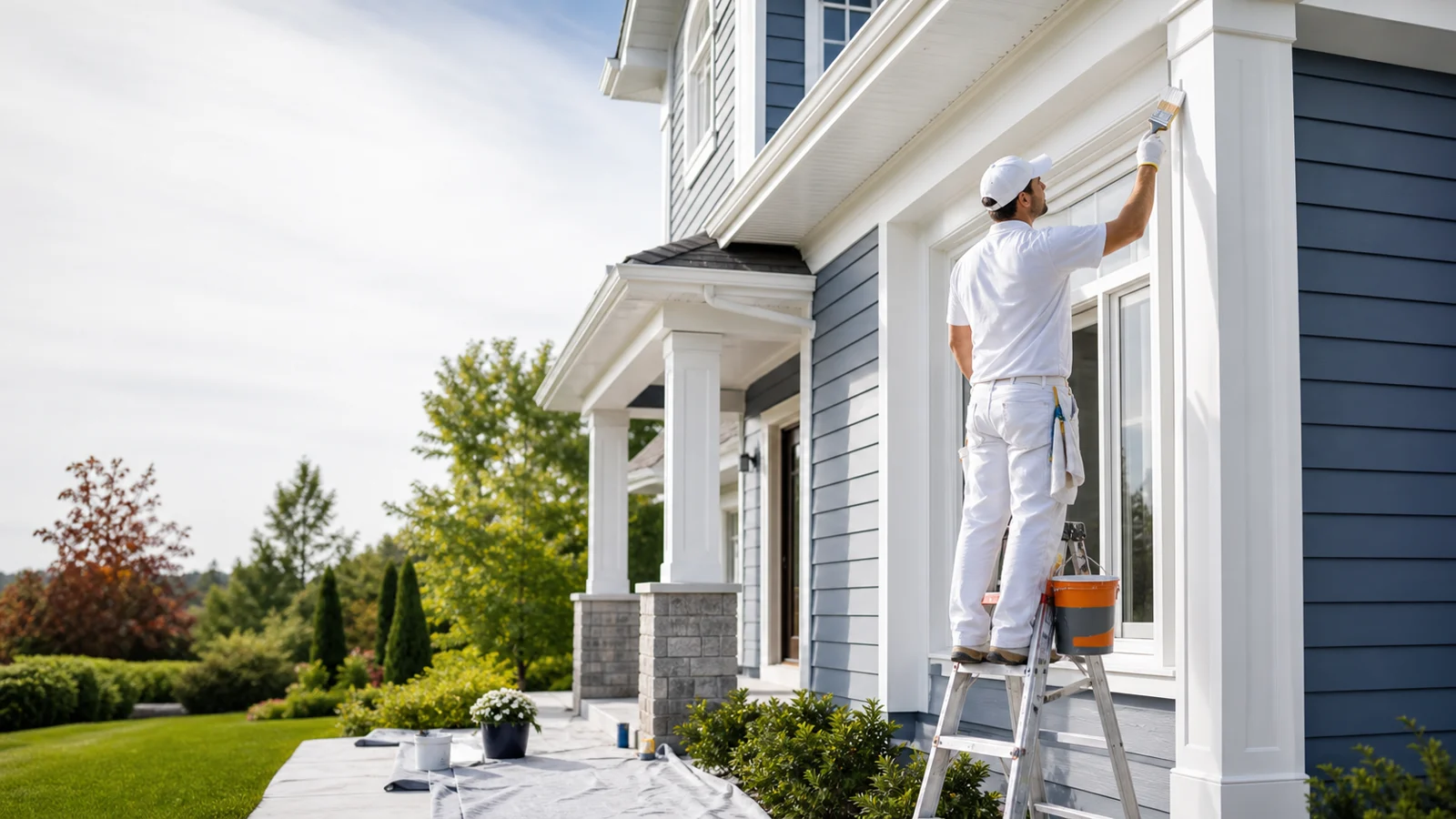 Exterior Painting project in Barrie, Ontario