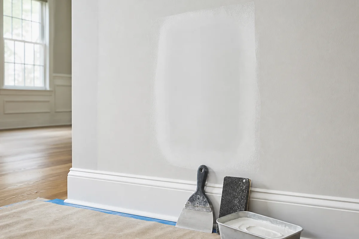 Drywall Repair Example - Barrie drywall repair visual reference