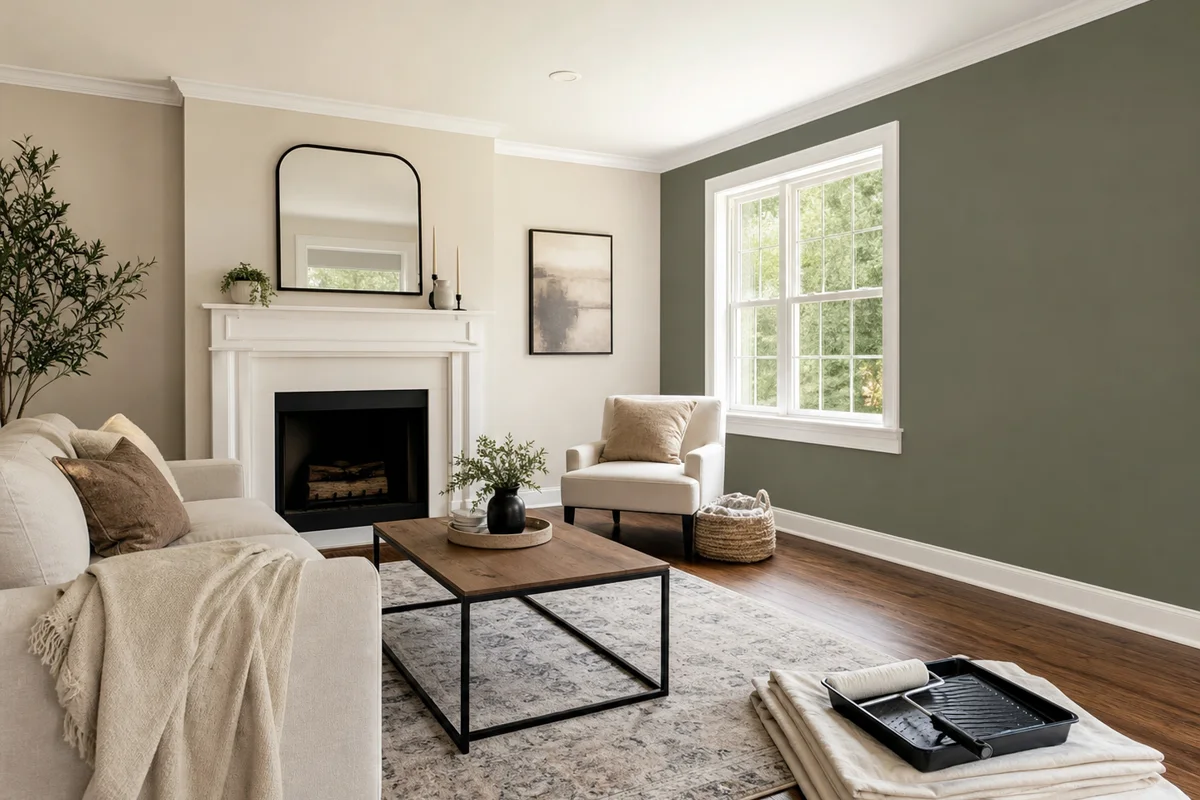 Interior Painting Example - Barrie interior painting visual reference